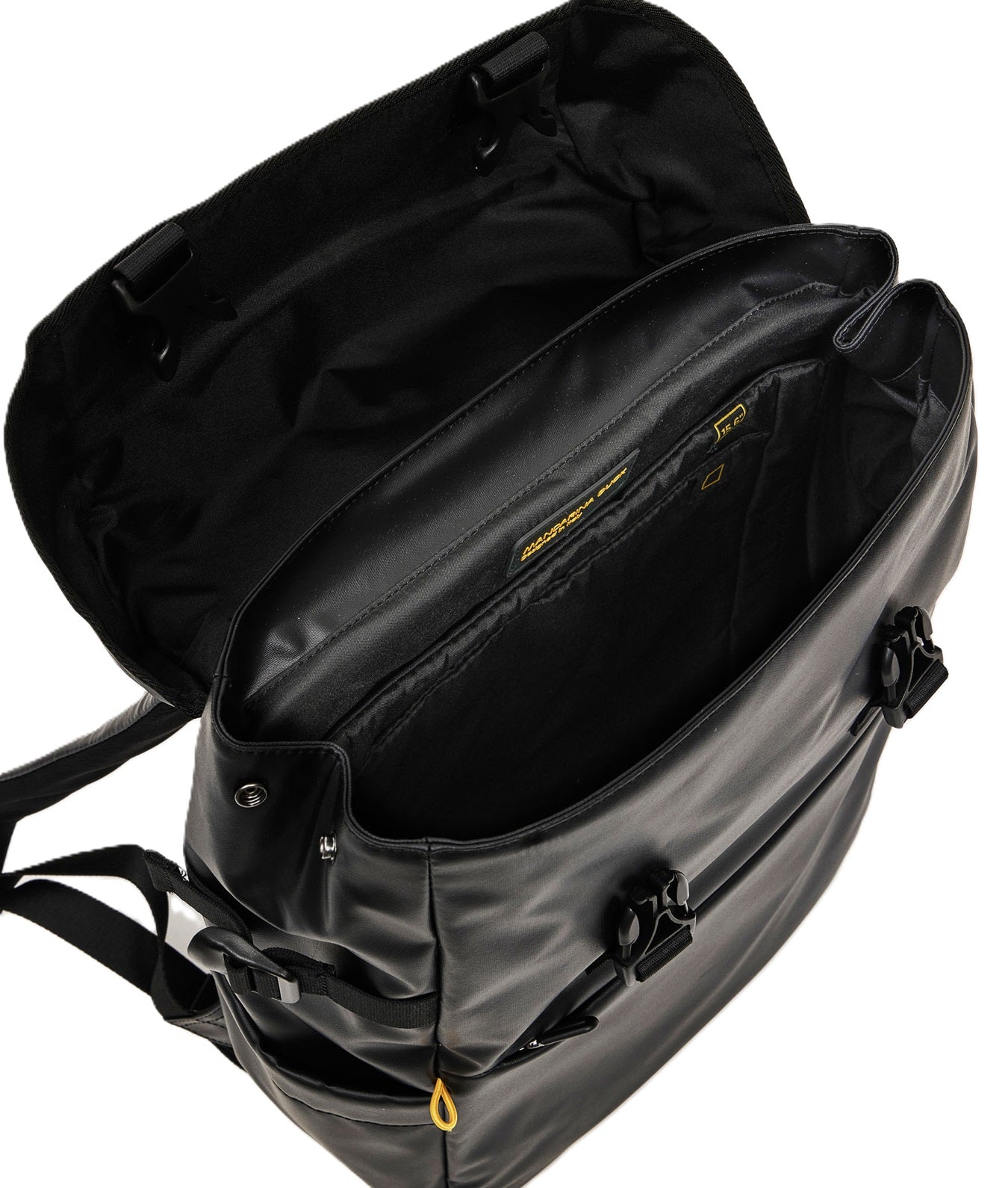 Black Eco Coated Medium Backpack