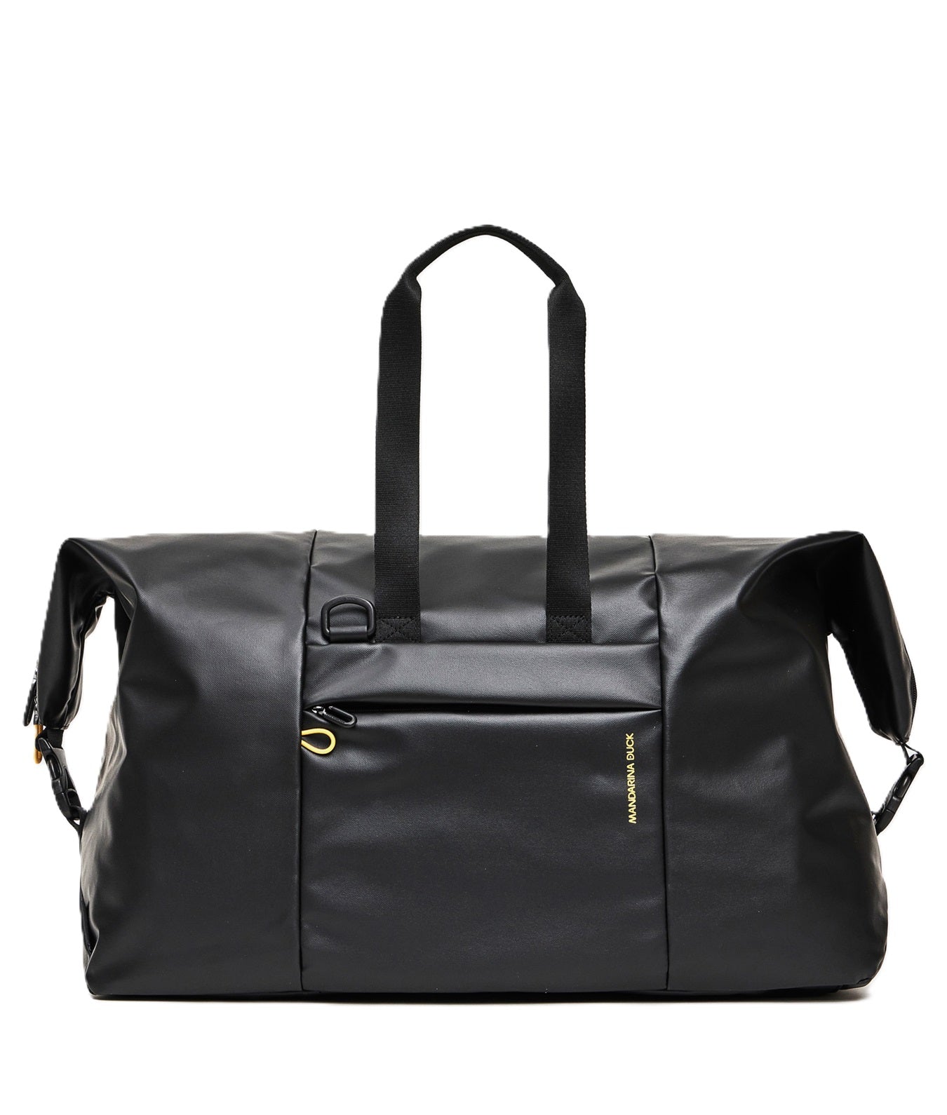 Black Eco Coated Medium Duffle Bag