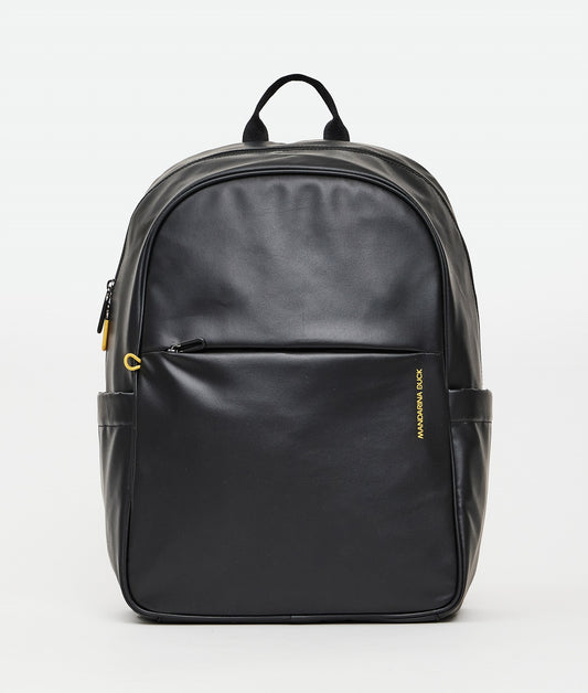 Black Eco Coated Large Backpack