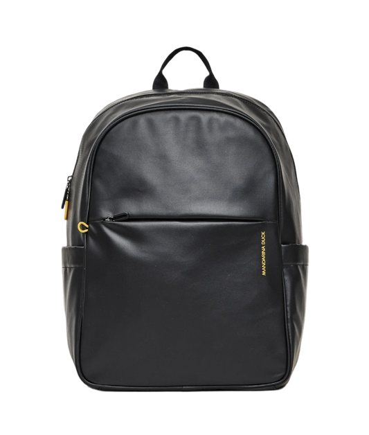 Black Eco Coated Large Backpack