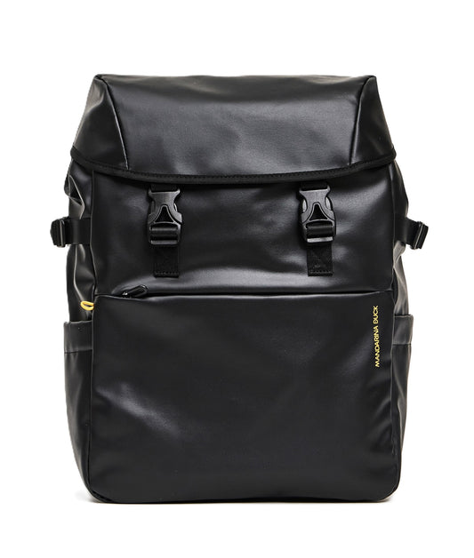 Black Eco Coated Medium Backpack