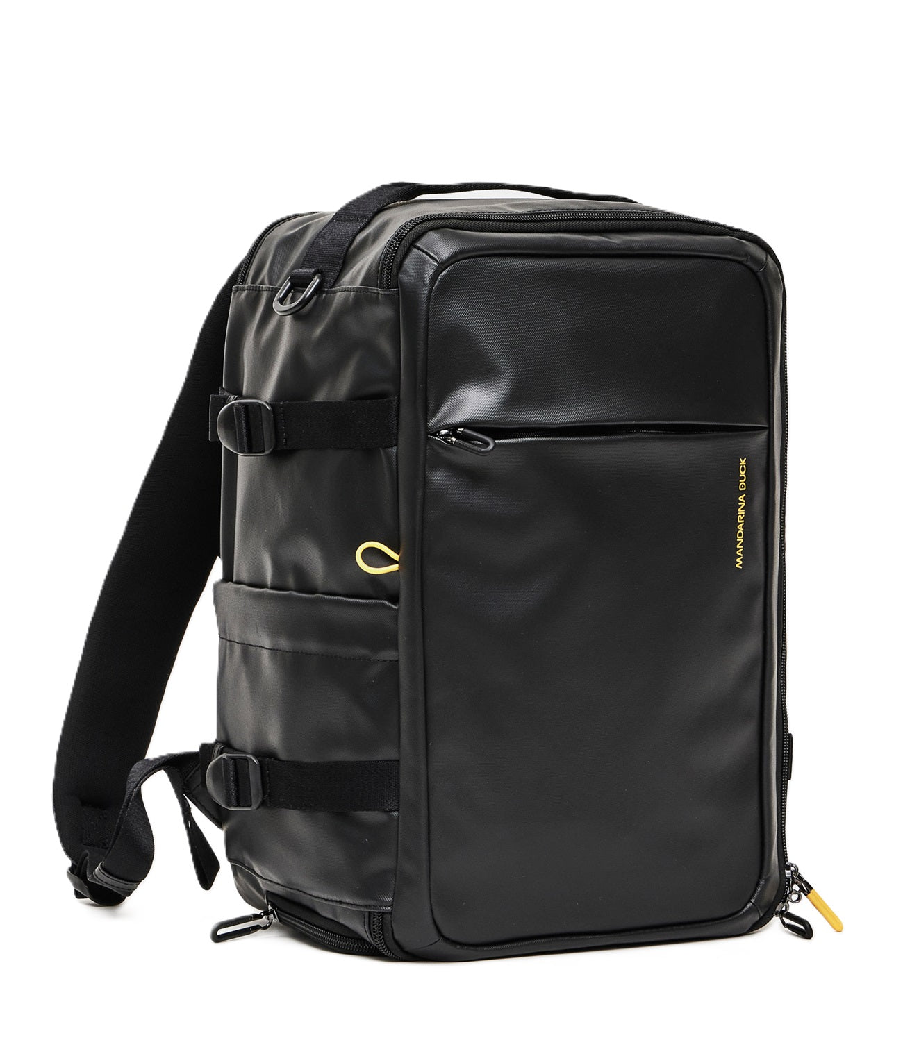 Black Eco Coated Medium Travel Backpack